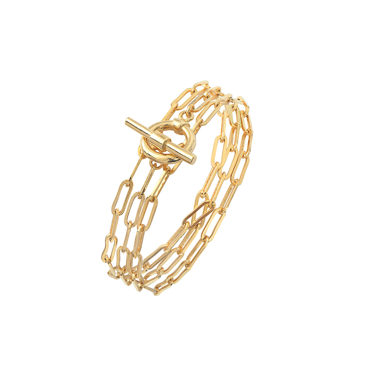 Janis Gold 3-Wrap Bracelet