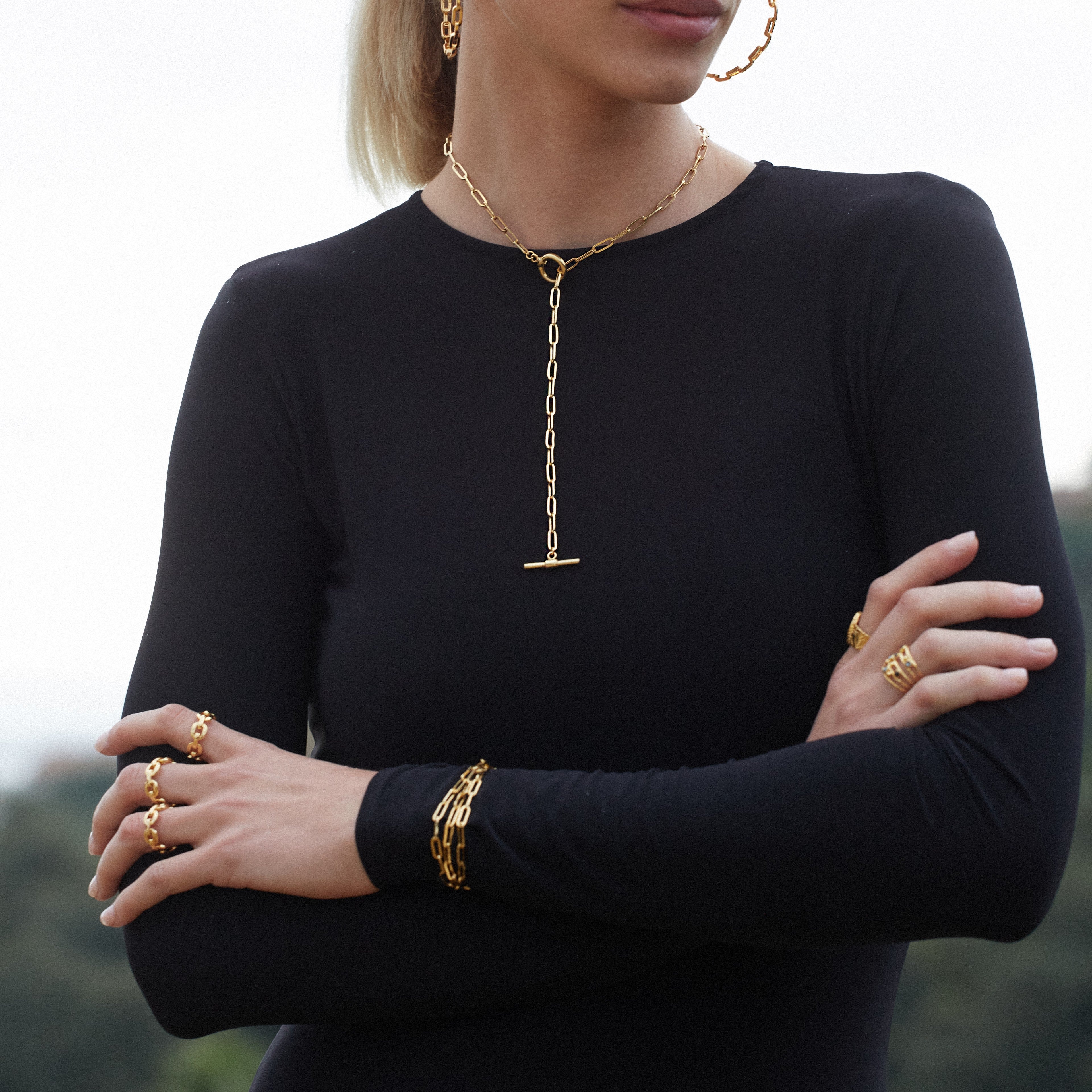 Janis Gold 3-Wrap Bracelet