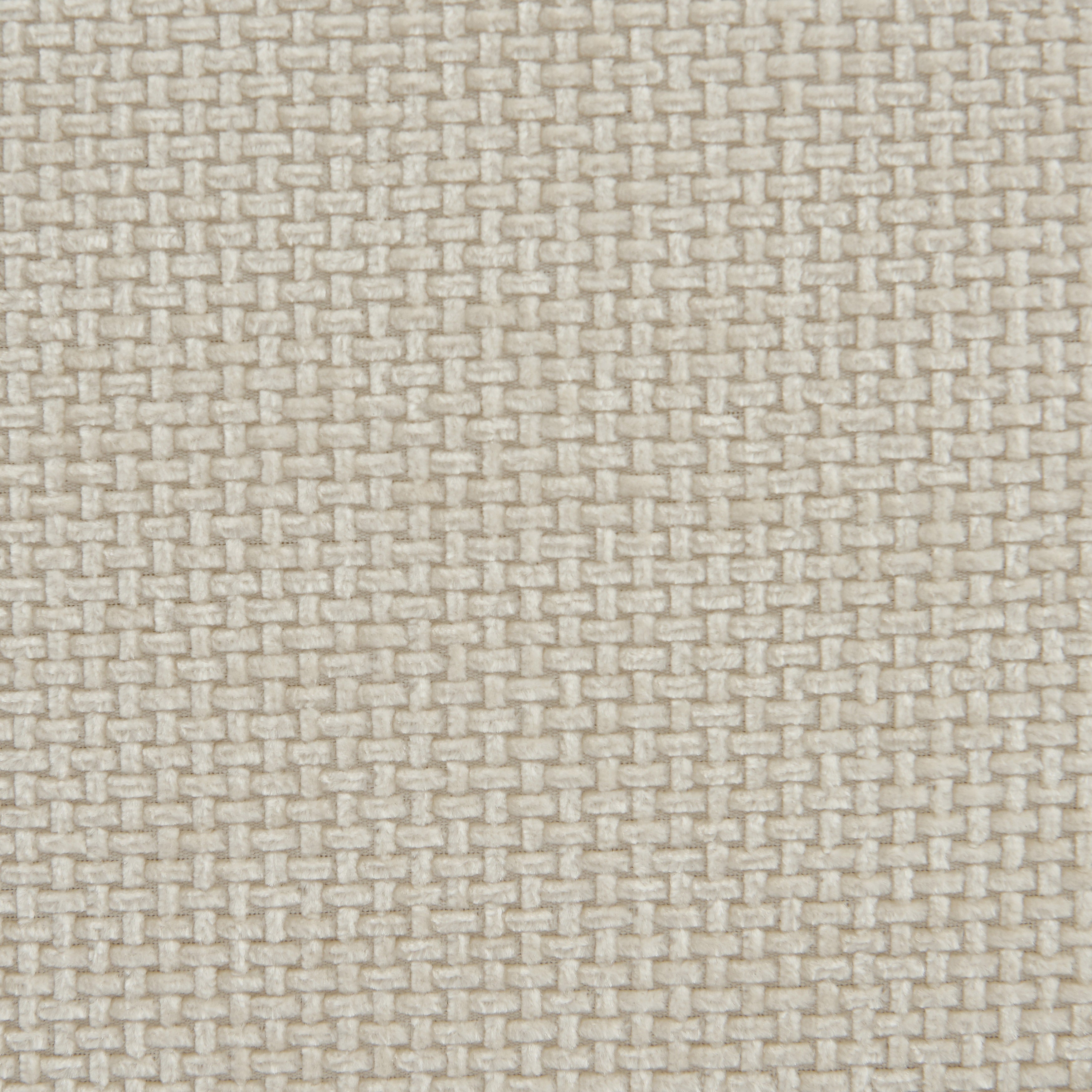 Janis - Modular Single-Seat Armchair - Chenille Fabric - Ecru