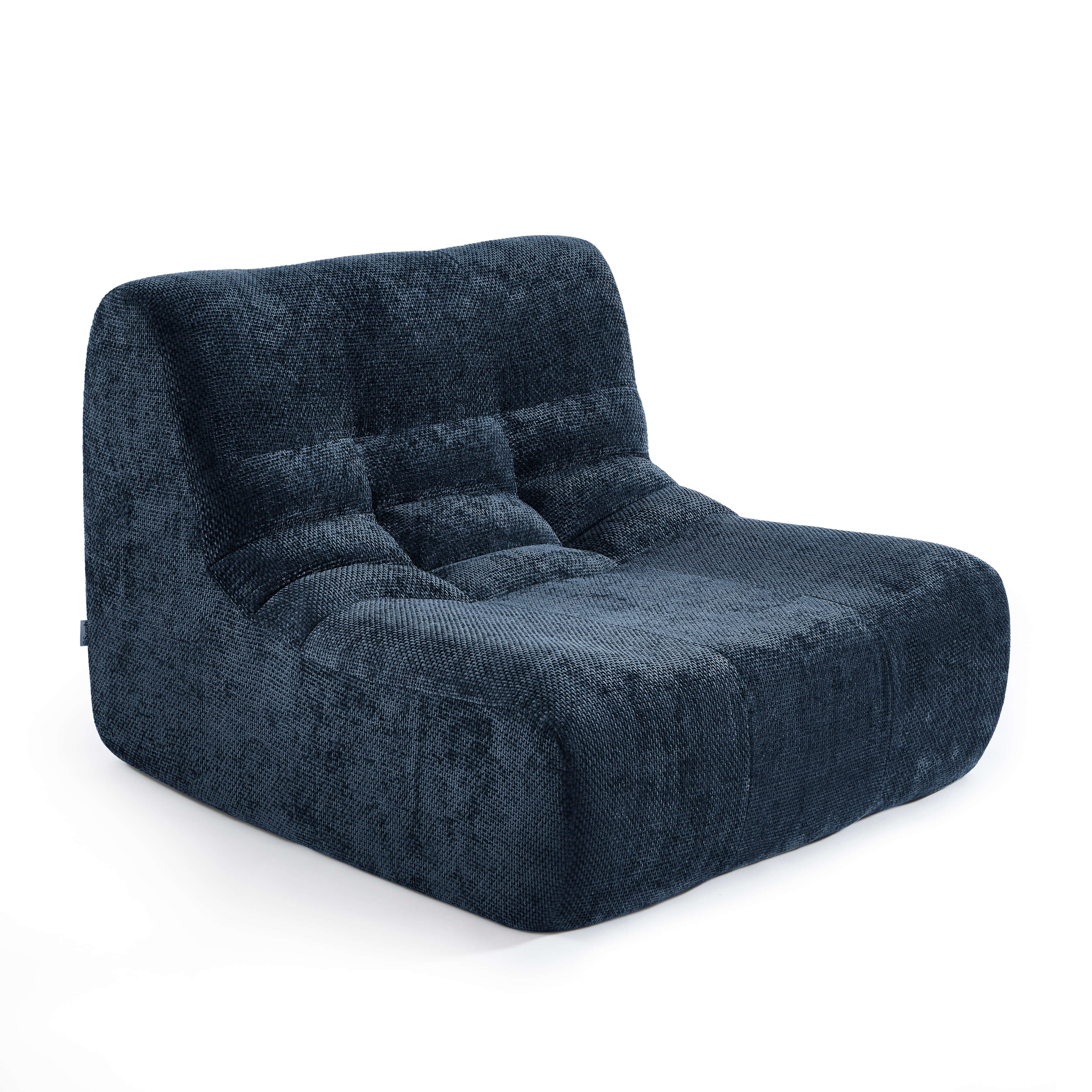Janis - Armchair - Chenille Fabric - Blue