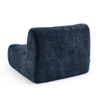 Janis - Armchair - Chenille Fabric - Blue