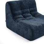 Janis - Armchair - Chenille Fabric - Blue
