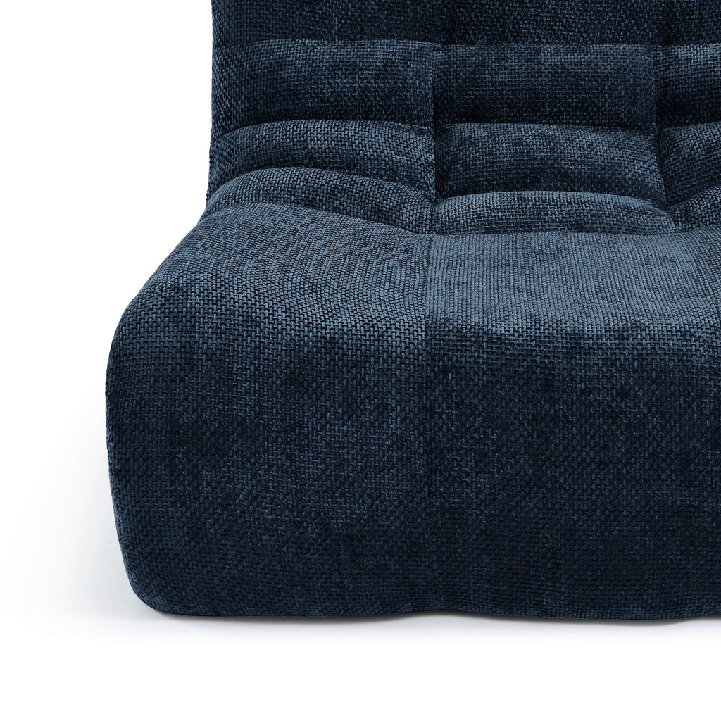 Janis - Armchair - Chenille Fabric - Blue