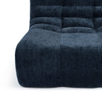 Janis - Armchair - Chenille Fabric - Blue
