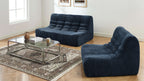 Janis - Armchair - Chenille Fabric - Blue