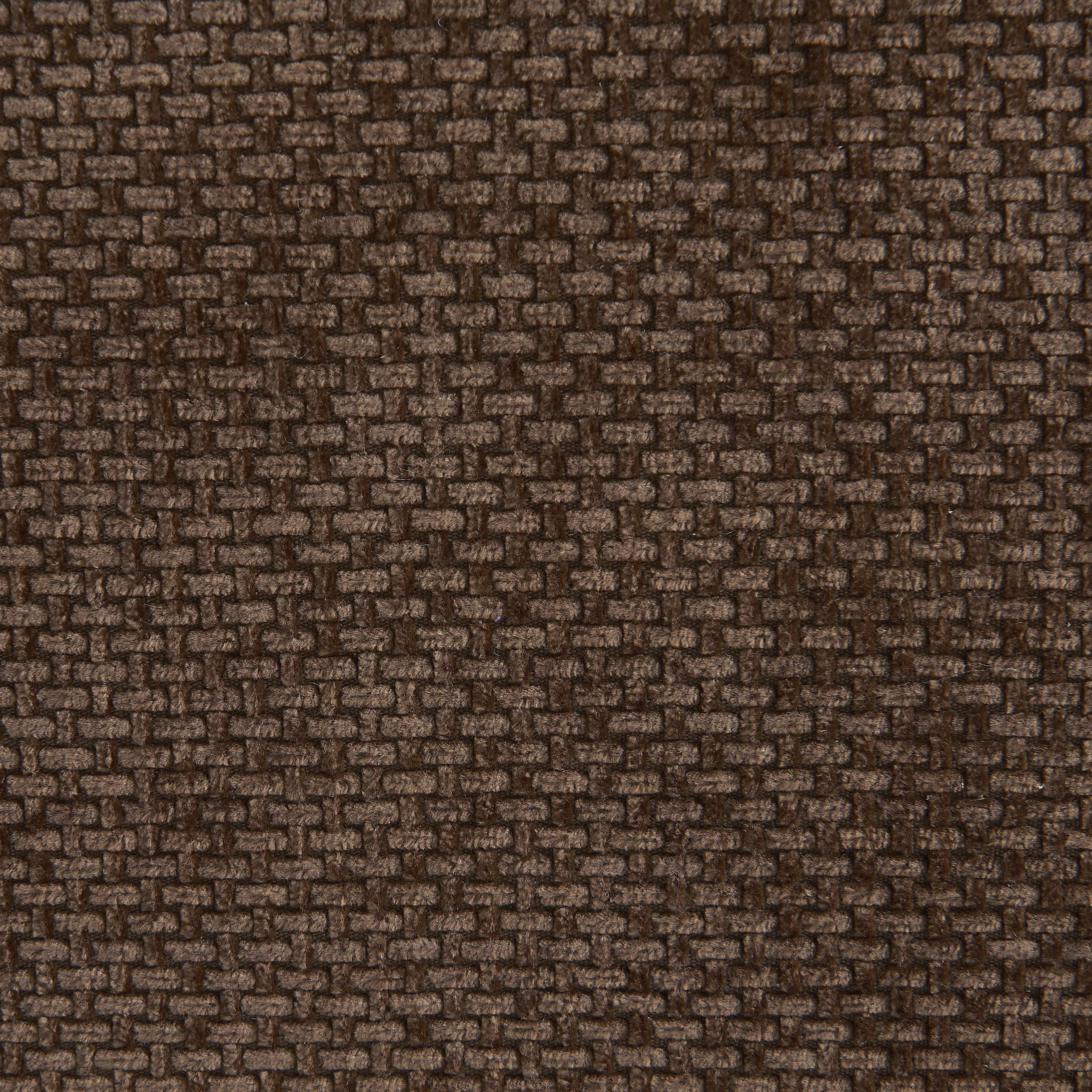 Janis - Modular 1-Seat Armchair - Chenille Fabric - Brown