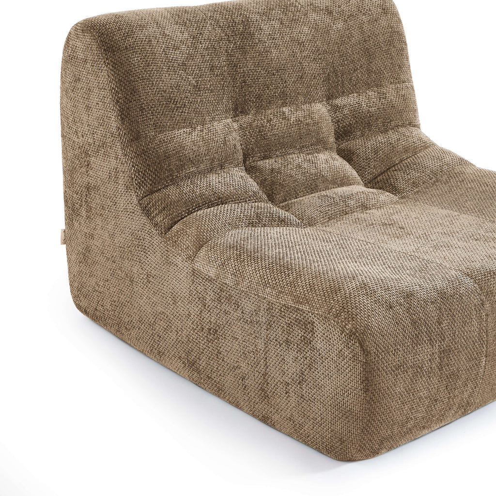 Janis - Chauffeuse - Tissu Chenille - Taupe