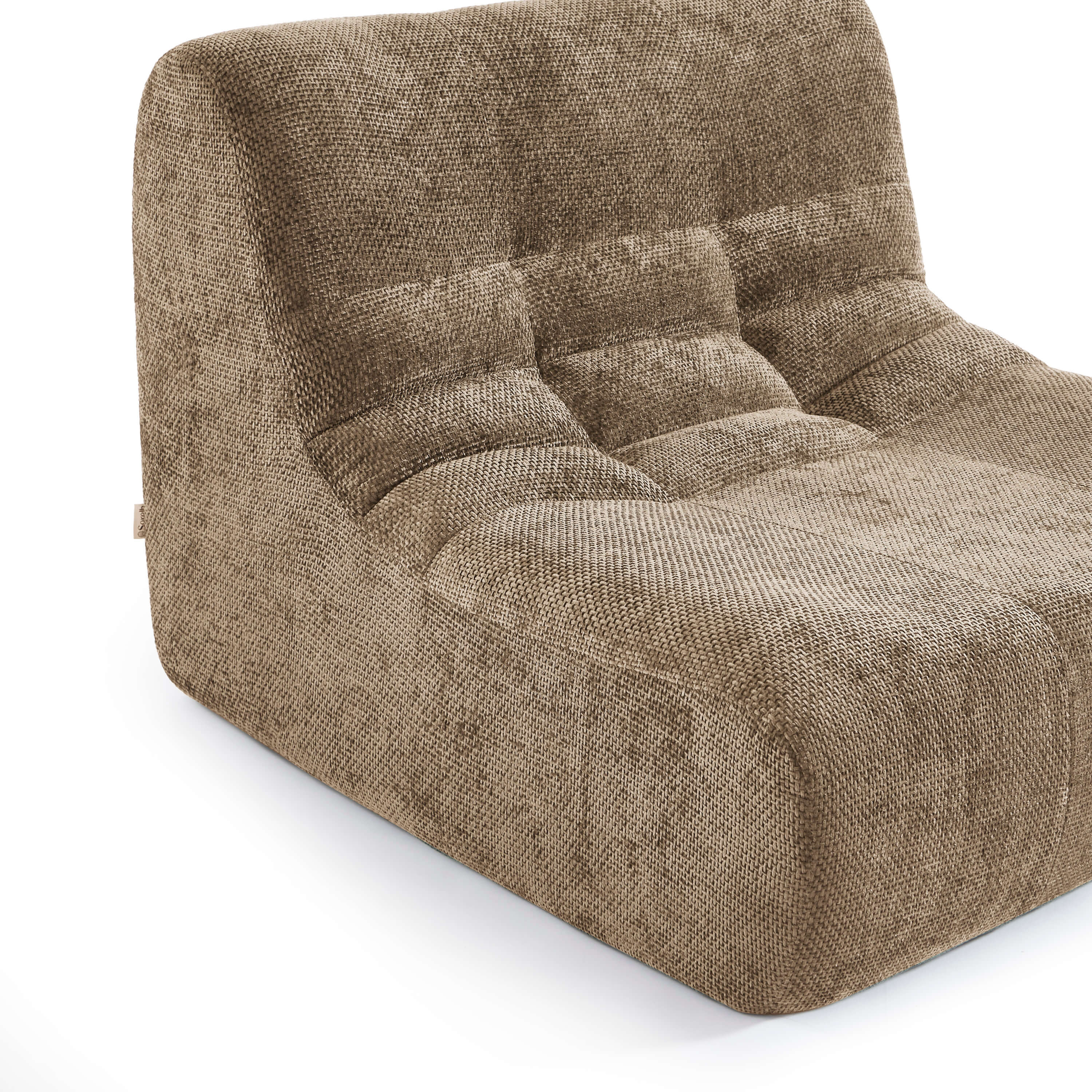 Janis - Chauffeuse - Tissu Chenille - Taupe