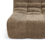 Janis - Chauffeuse - Tissu Chenille - Taupe