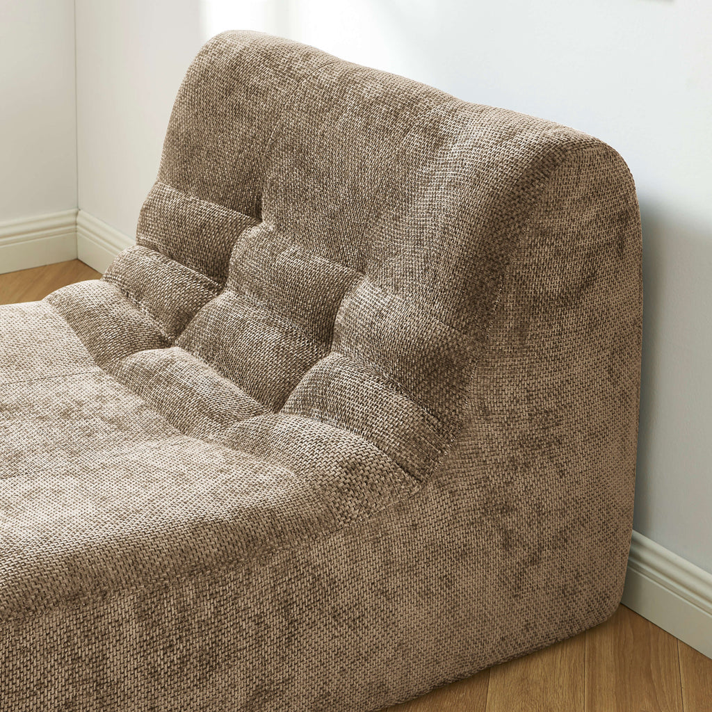 Janis - Chauffeuse - Tissu Chenille - Taupe