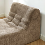 Janis - Chauffeuse - Tissu Chenille - Taupe