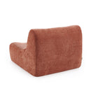 Chauffeuse Janis Modulable Une Place - Tissu Chenille Terracotta