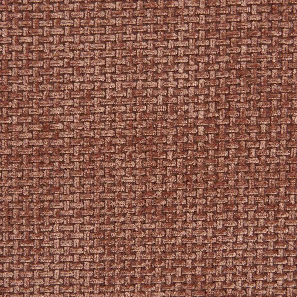 Janis - Modular Armchair 1 Seater - Chenille Fabric - Terracotta