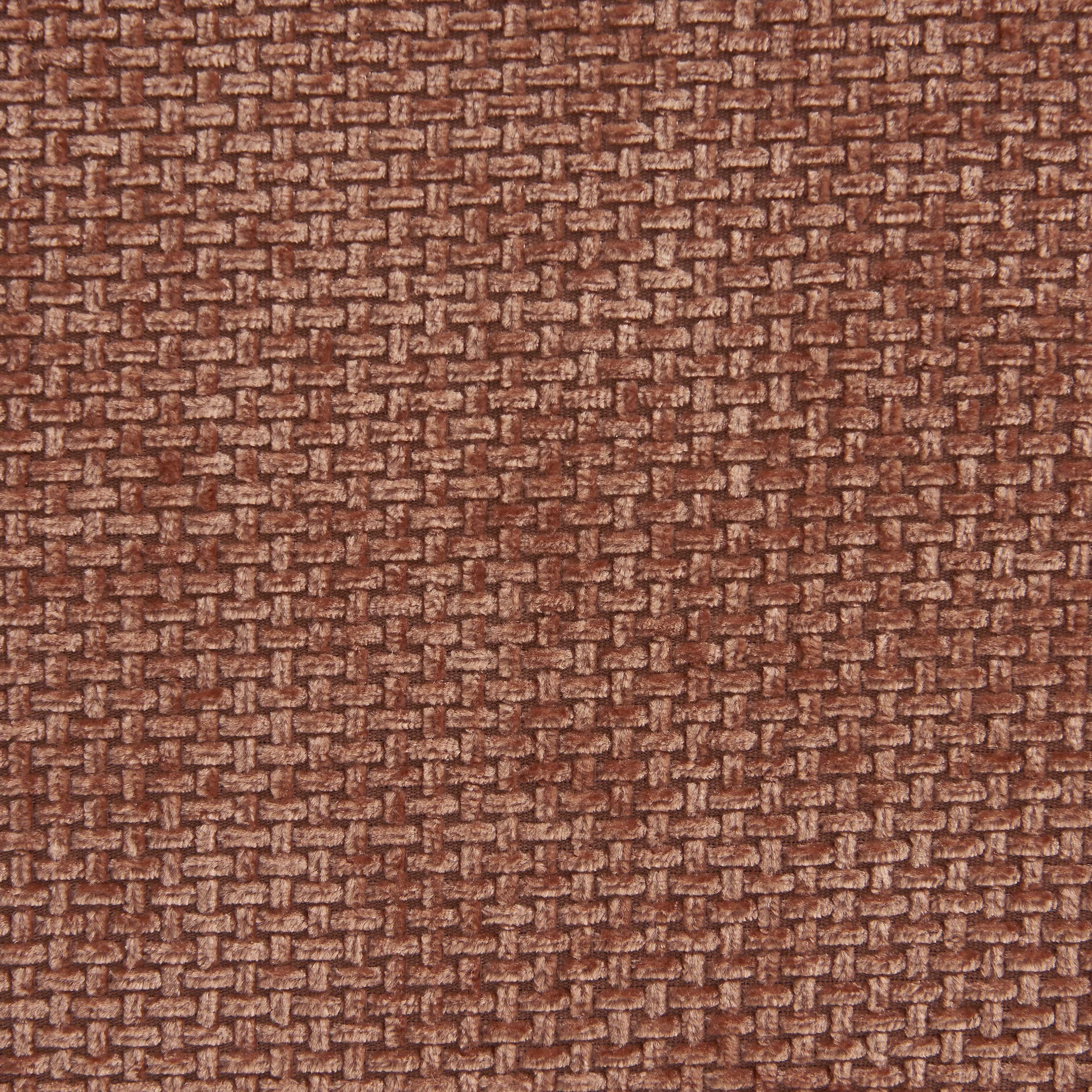 Janis - Modular Armchair 1 Seater - Chenille Fabric - Terracotta