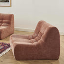 Chauffeuse Janis Modulable Une Place - Tissu Chenille Terracotta