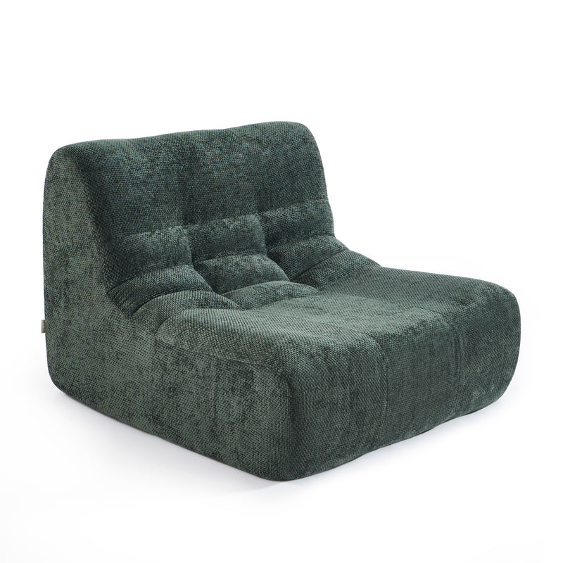 Chauffeuse Janis Modulable 1 Place - Tissu Chenille Vert
