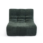 Janis - Modular 1-Seater Armchair - Chenille Fabric - Green