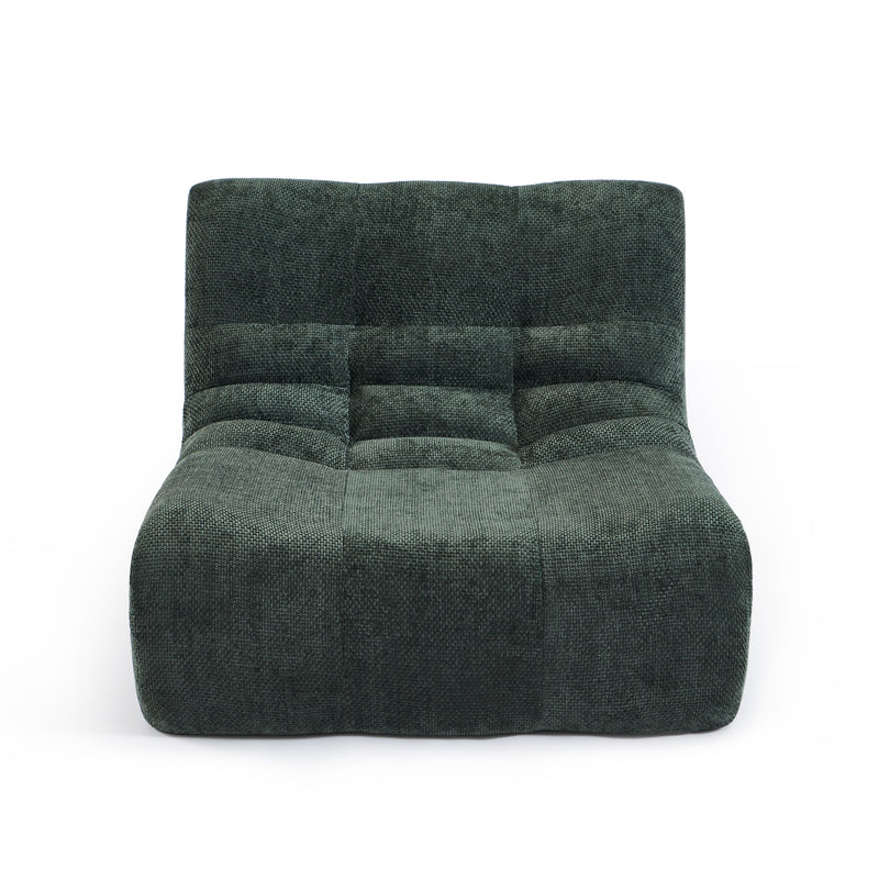 Chauffeuse Janis Modulable 1 Place - Tissu Chenille Vert
