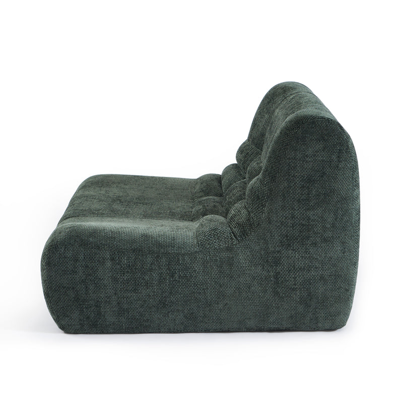 Chauffeuse Janis Modulable 1 Place - Tissu Chenille Vert