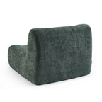 Janis - Modular 1-Seater Armchair - Chenille Fabric - Green