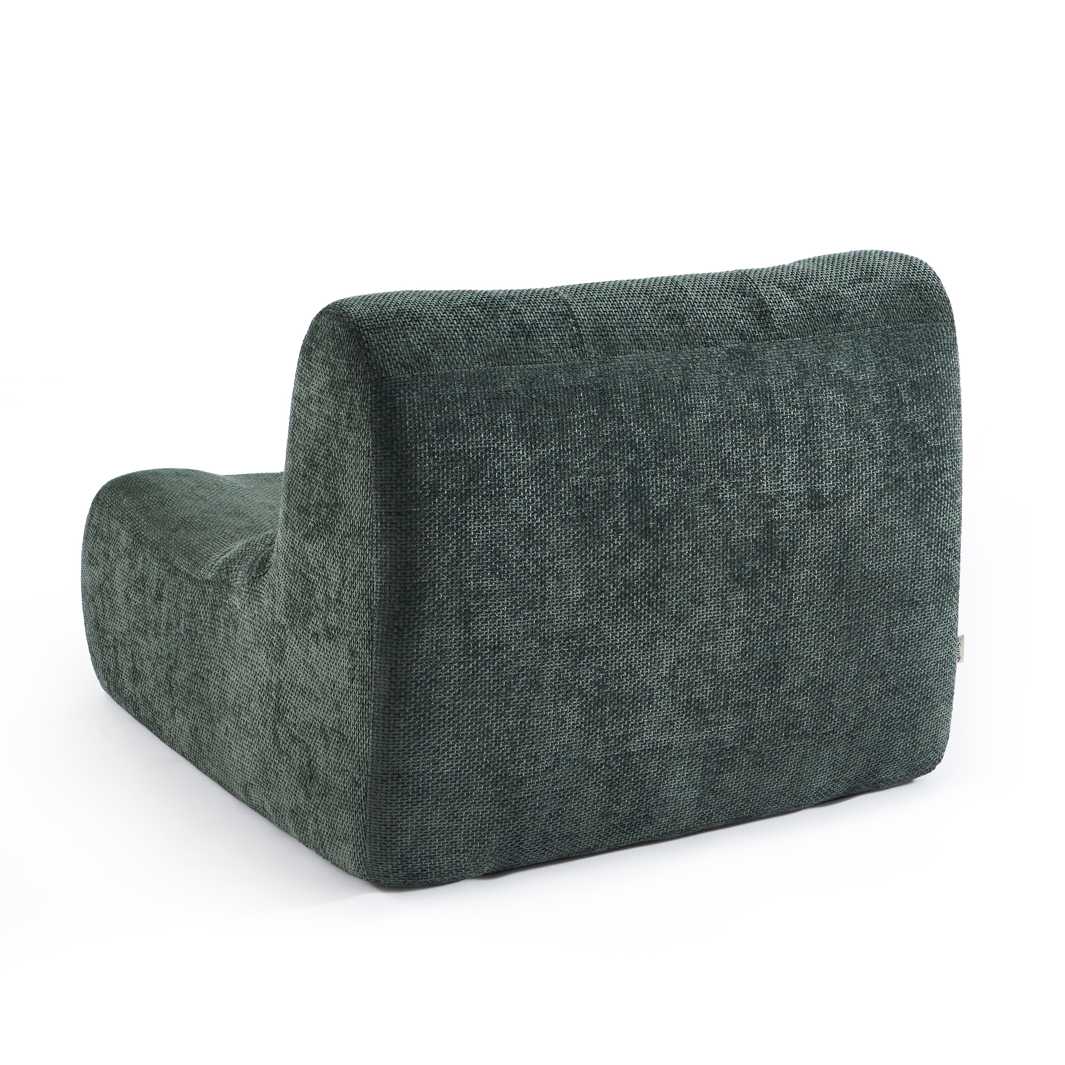 Janis - Modular 1-Seater Armchair - Chenille Fabric - Green