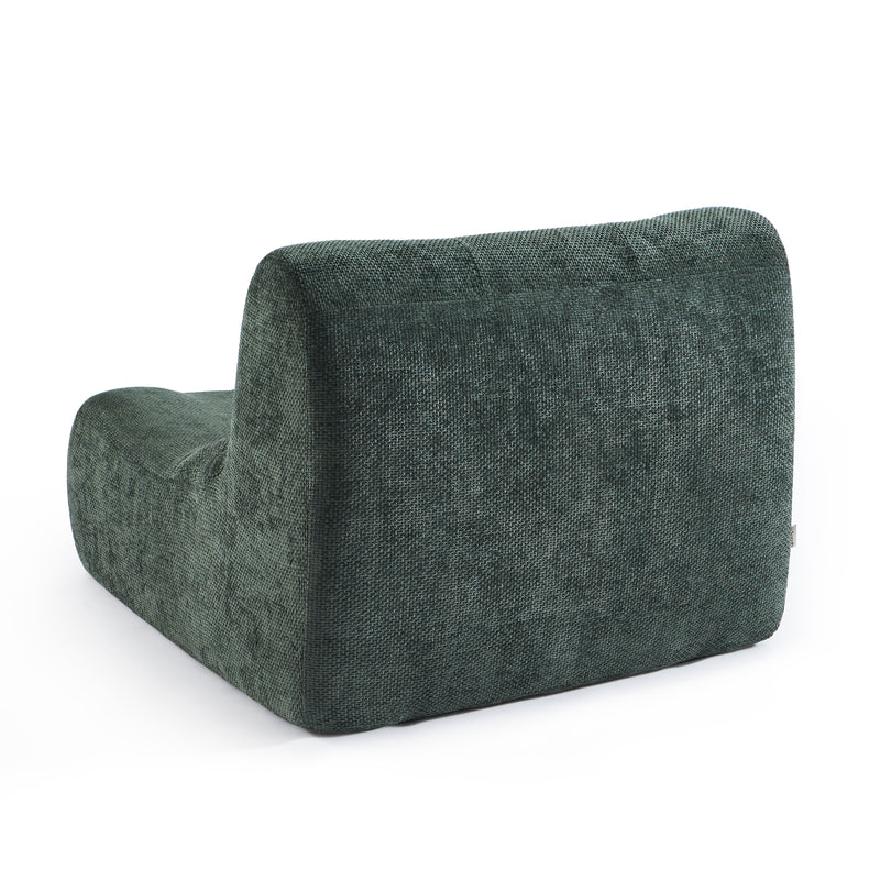 Chauffeuse Janis Modulable 1 Place - Tissu Chenille Vert