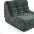 Janis - Modular 1-Seater Armchair - Chenille Fabric - Green