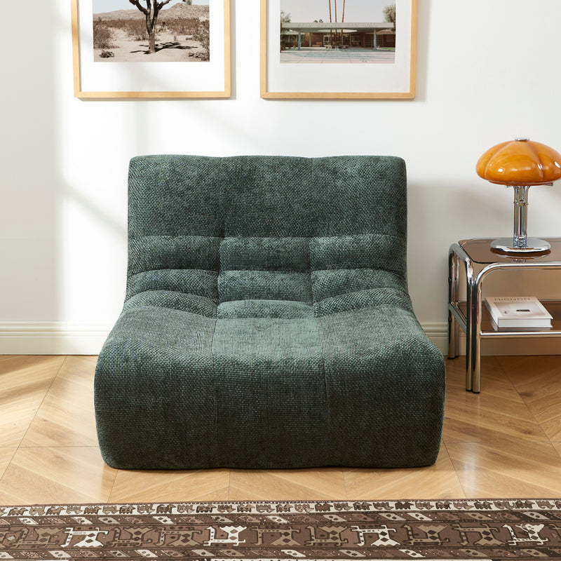Chauffeuse Janis Modulable 1 Place - Tissu Chenille Vert