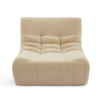 Janis - Modular Single-Seat Armchair - Velvet - Beige