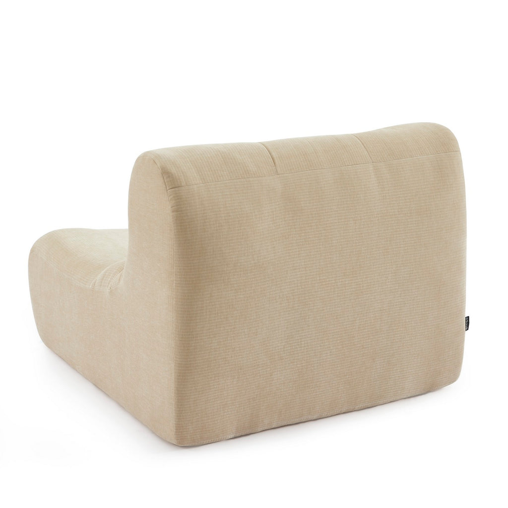 Janis - Modular Single-Seat Armchair - Velvet - Beige