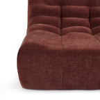 Janis - Modular 1-Seater Armchair - Velvet - Burgundy