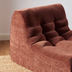 Janis - Modular 1-Seater Armchair - Velvet - Burgundy