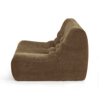 Janis - Modular Single-Seat Armchair - Velvet - Brown