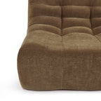 Janis - Modular Single-Seat Armchair - Velvet - Brown