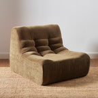 Janis - Modular Single-Seat Armchair - Velvet - Brown