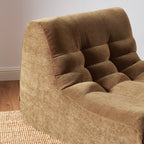 Janis - Modular Single-Seat Armchair - Velvet - Brown