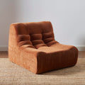 Janis - Modular 1-Seat Armchair - Velvet - Terracotta