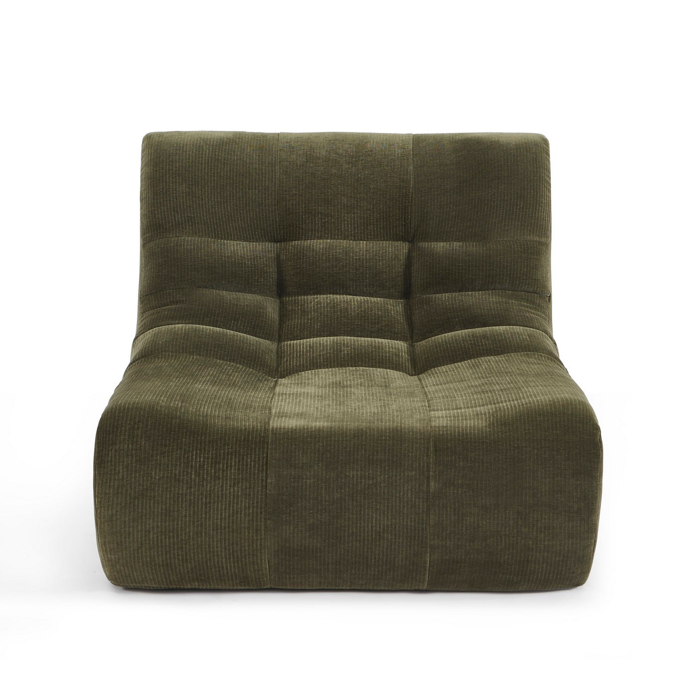 Janis - Sillón Modular 1 Plaza - Terciopelo - Verde