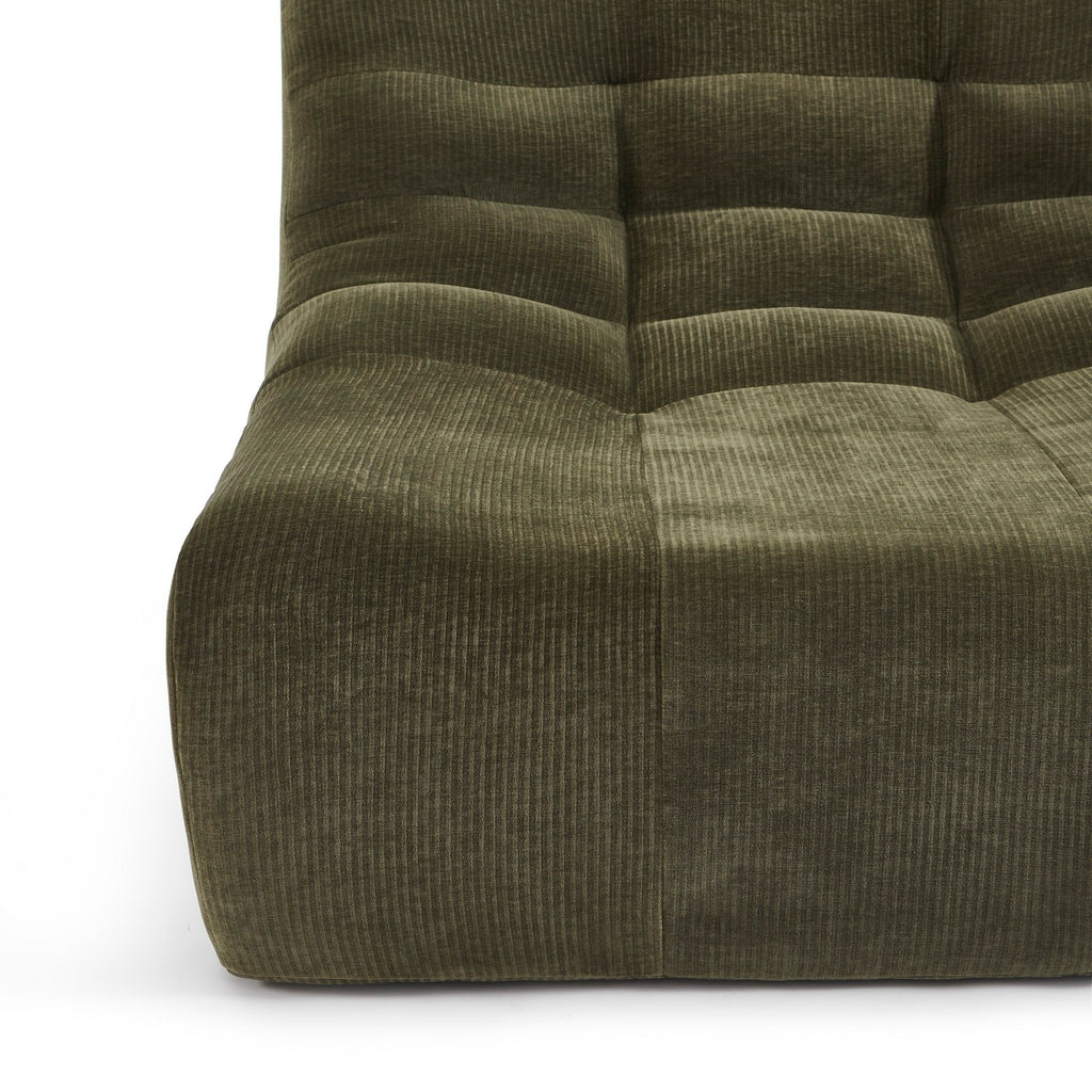 Janis - Sillón Modular 1 Plaza - Terciopelo - Verde