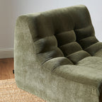 Janis - Sillón Modular 1 Plaza - Terciopelo - Verde