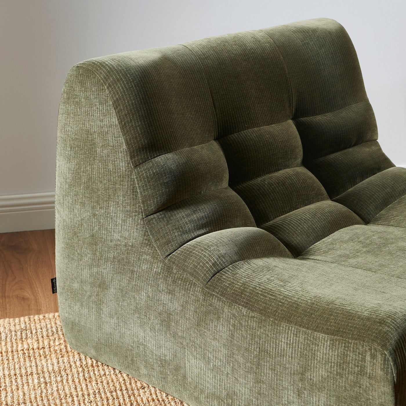 Janis - Sillón Modular 1 Plaza - Terciopelo - Verde
