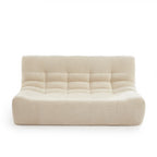 Janis - Banqueta Modular 2 Plazas - Tejido Chenilla - Crudo