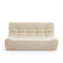 Banquette Janis Modulable Deux Places - Tissu Chenille Écru