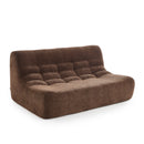 Banquette Janis Modulable Deux Places - Tissu Chenille Marron
