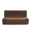 Banquette Janis Modulable Deux Places - Tissu Chenille Marron