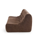 Banquette Janis Modulable Deux Places - Tissu Chenille Marron
