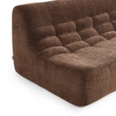 Banquette Janis Modulable Deux Places - Tissu Chenille Marron