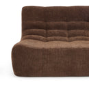Banquette Janis Modulable Deux Places - Tissu Chenille Marron