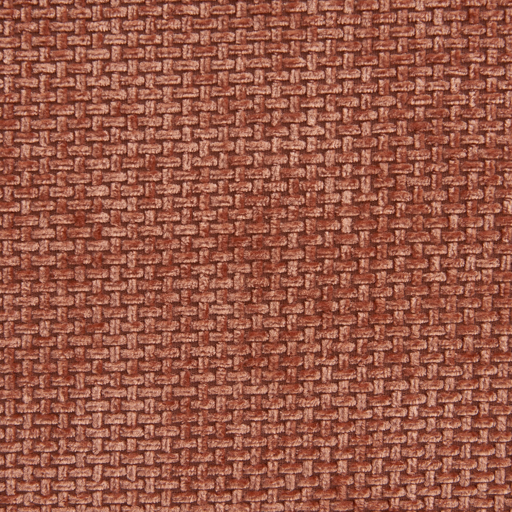 Janis - Modular 2-Seat Bench - Chenille Fabric - Terracotta