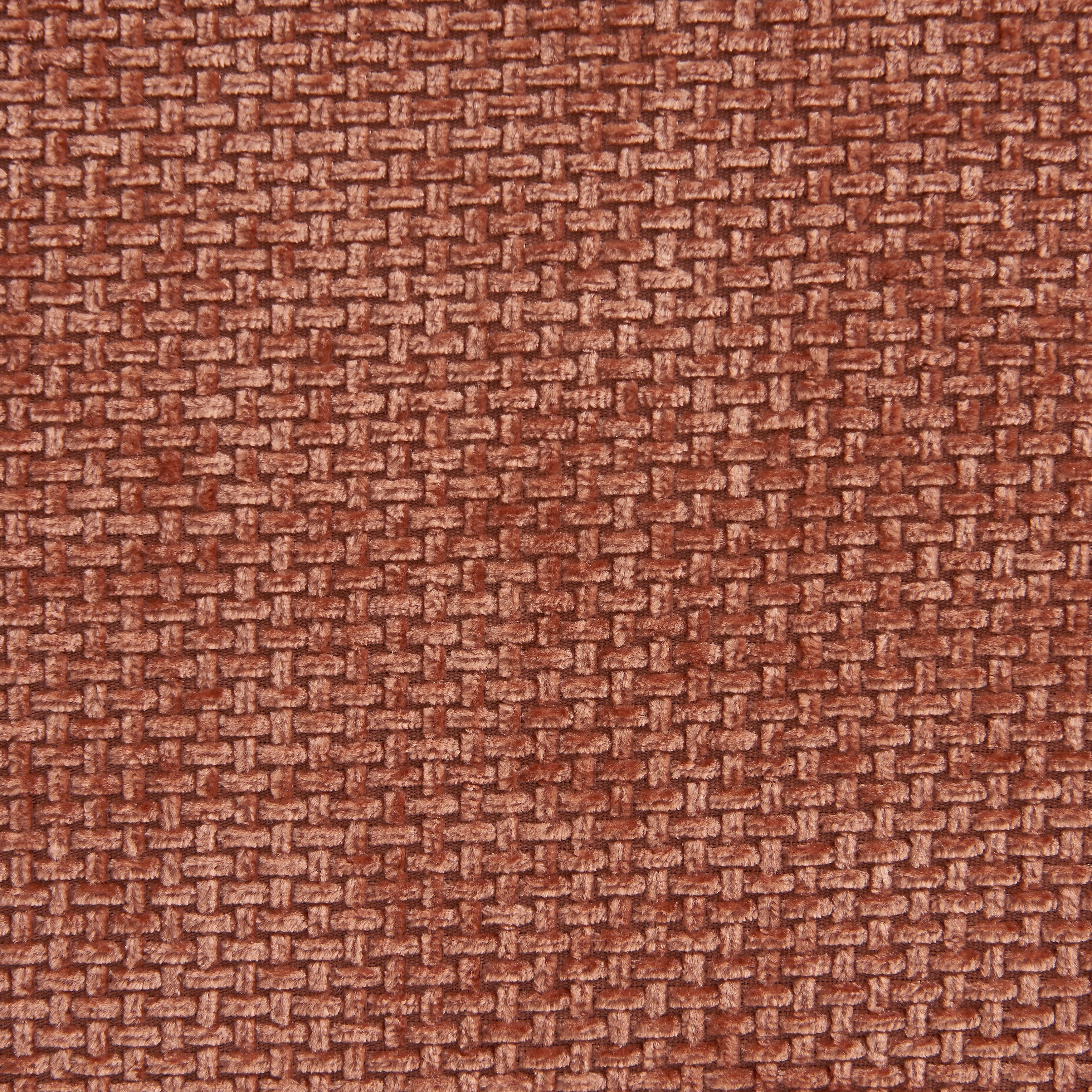 Janis - Modular 2-Seat Bench - Chenille Fabric - Terracotta